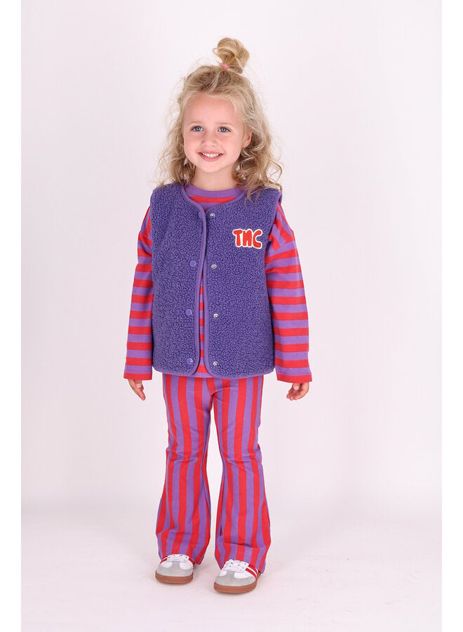 The New Chapter Nena Flared pants Chive Blossom Stripes