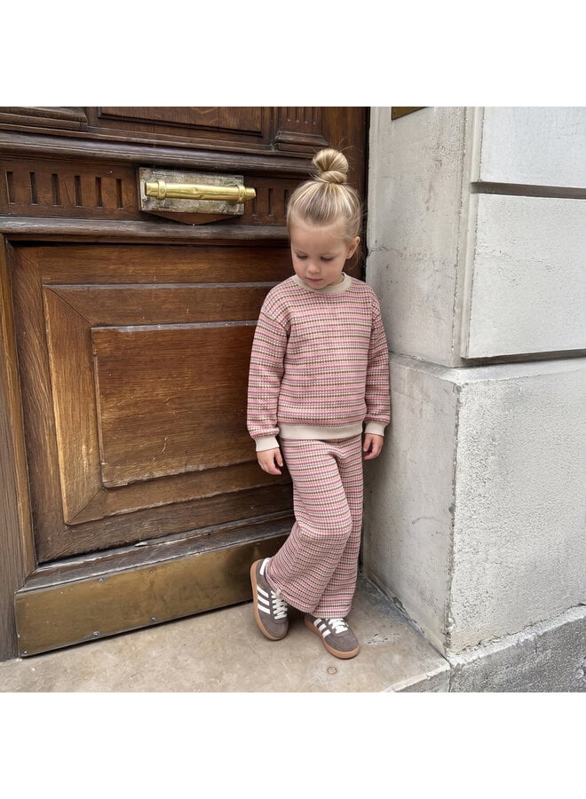 Bubble Knit | Wide Leg Pants