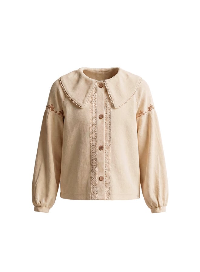 Twill Woven | Collar Blouse