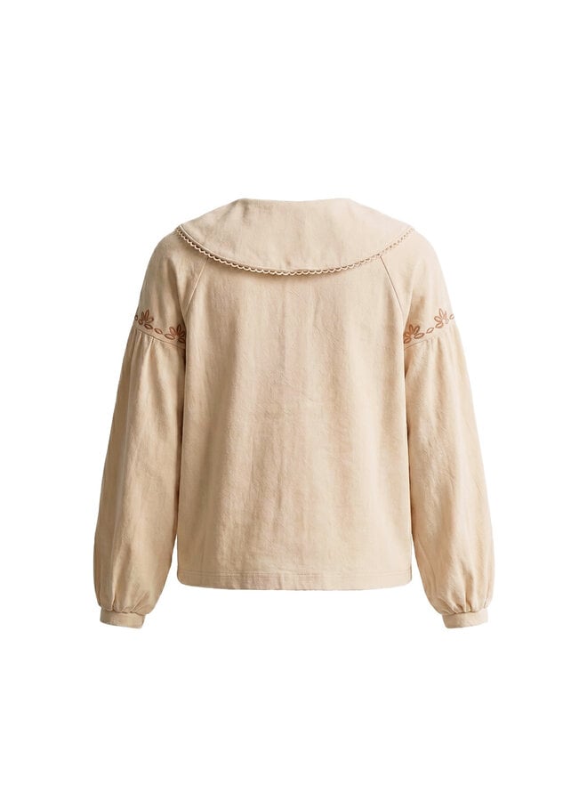 Twill Woven | Collar Blouse