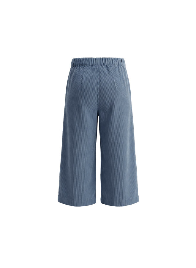 Rib Denim | Wide Leg Pants