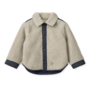 Elian Pile Overshirt | Mist / Classic navy