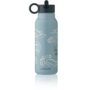 Falk Water Bottle 350 ml | Race cars / Beach blue