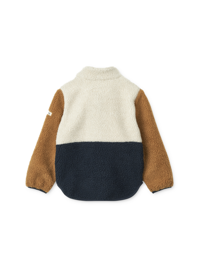 Nolan Pile Jacket - Classic navy multi mix