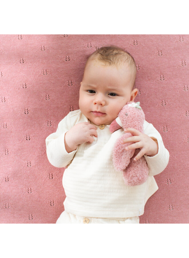 Little Dutch | Knijpspeeltje met rammel Flamingo - Safari Friends