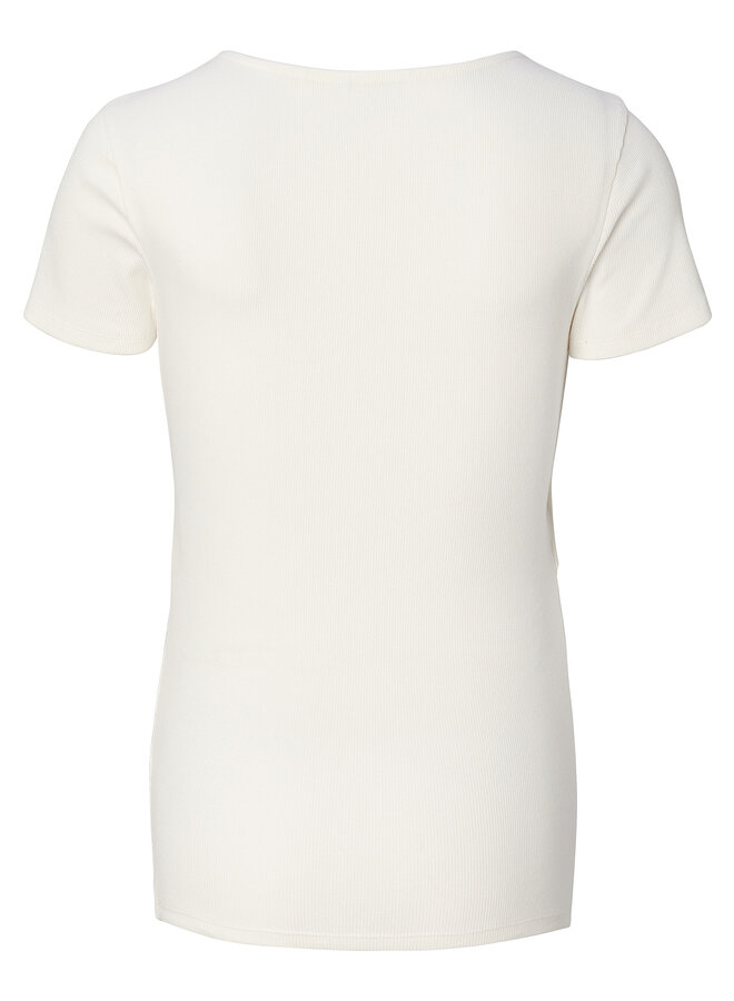 Noppies - Sanson nursing rib top SS - Cream