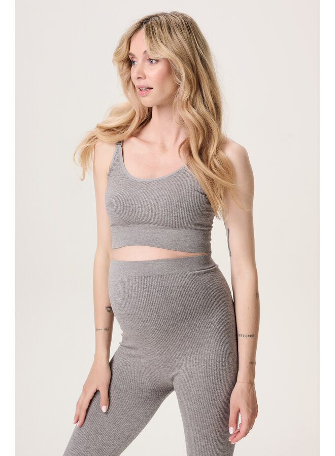 Noppies - Top nursing seamless Grey Melange