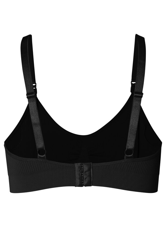 Cleo Seamless Padded Nursing Bra | Black