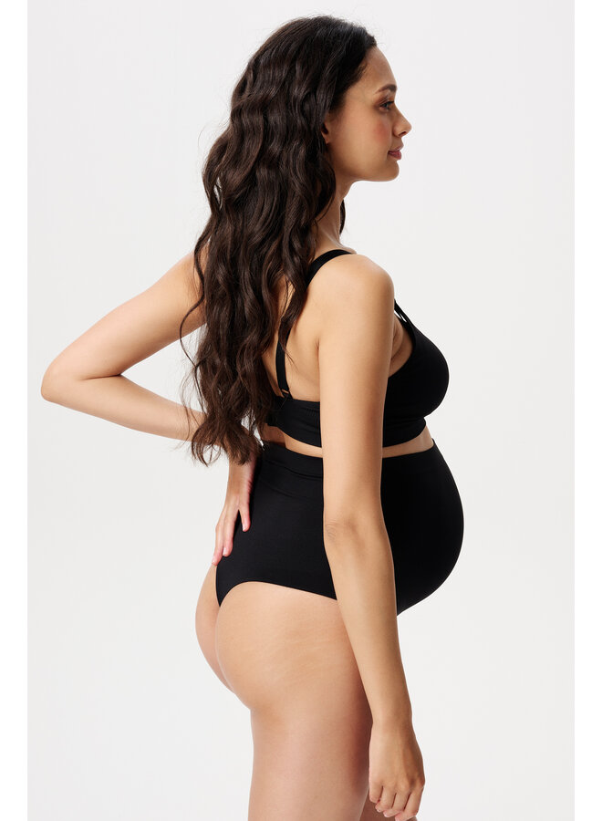 Cleo Seamless Padded Nursing Bra | Black