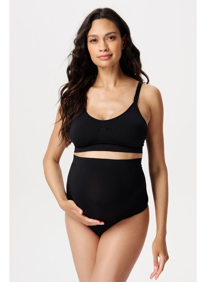 Cleo Seamless Padded Nursing Bra | Black