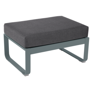 Fermob Bellevie 1-Seater Ottoman Graphite Grey Cushion
