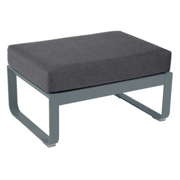Fermob Bellevie 1-Seater Ottoman Graphite Grey Cushion