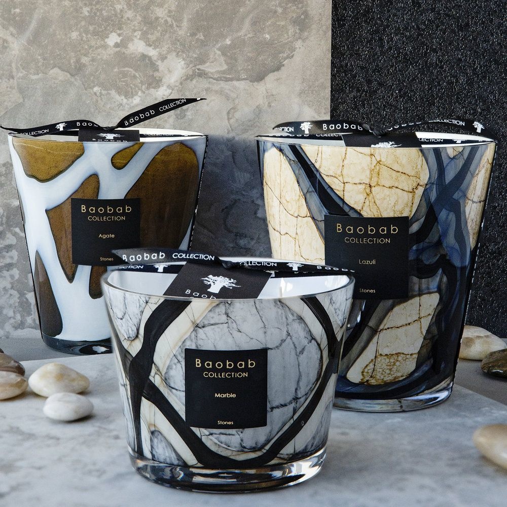 Baobab Collection Geurkaars - Stones Marble