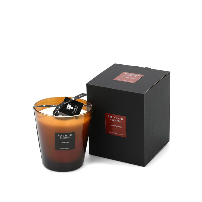 Baobab Collection Geurkaars Les Prestigieuses Cuir de Russie