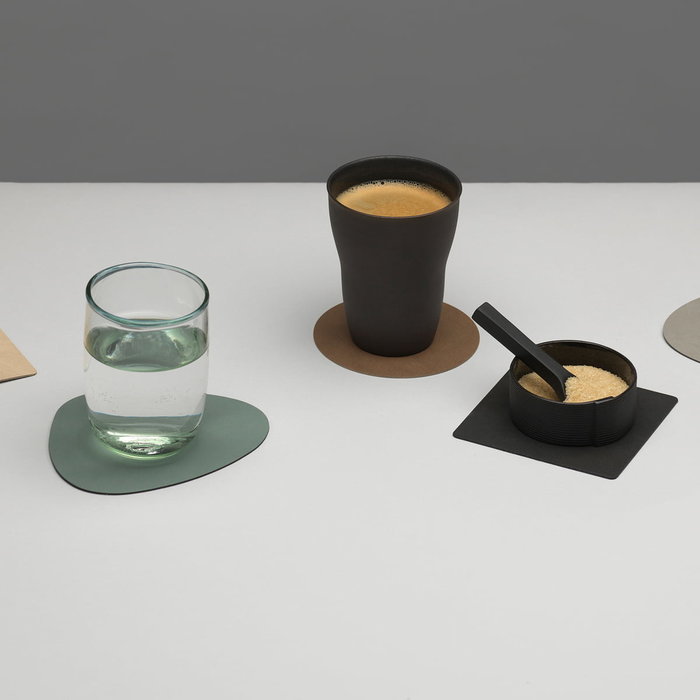 LIND DNA Glass Mat Circle Onderzetter Leather Nupo