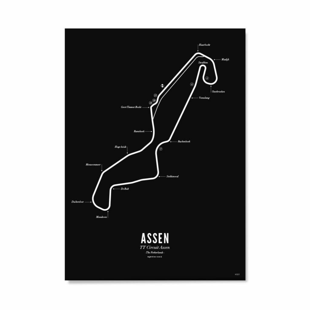 TT Circuit Assen Poster 40 x 50 cm