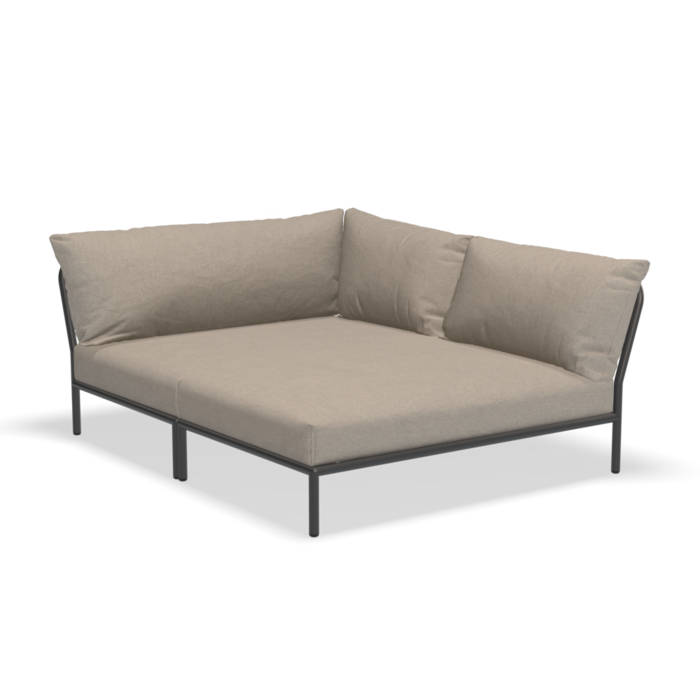 HOUE Level 2 Lounge Cozy Right Corner Dark Grey frame