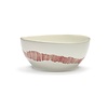 FEAST Bowl S White  - Stripes Red