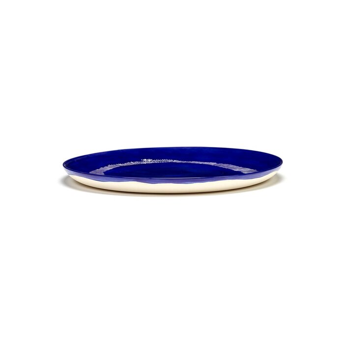 Serax FEAST Dinner Plate Dark Blue With Stripes