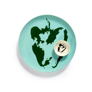 Serax FEAST Diner Plate Azure Green Pepper