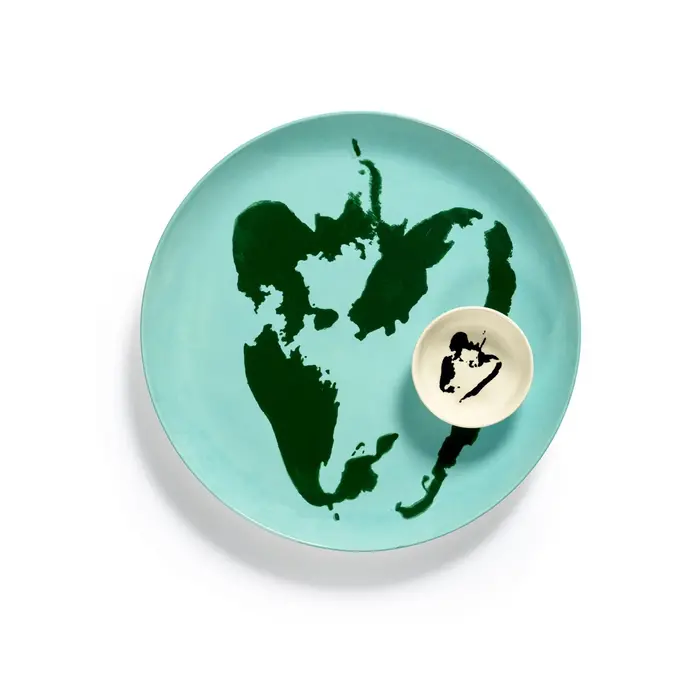 Serax FEAST Diner Plate Azure Green Pepper