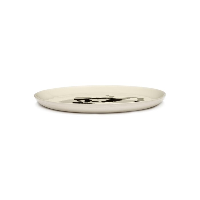 Serax FEAST Diner Plate White Black Pepper