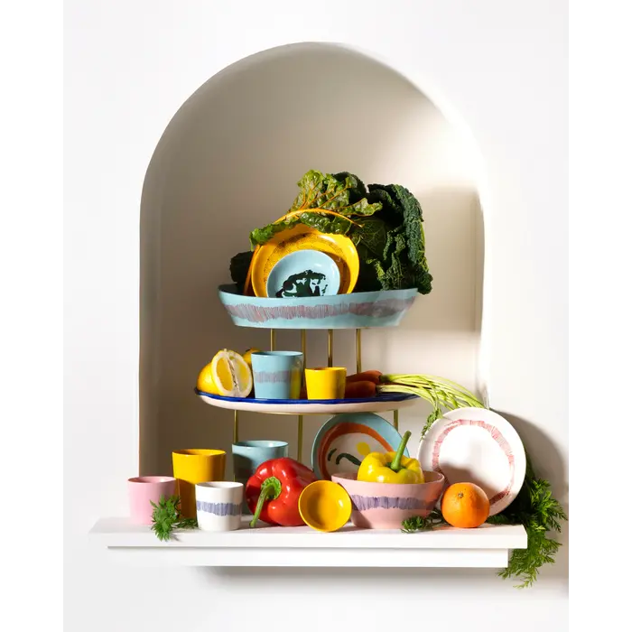 Serax FEAST Diner Plate White Black Pepper