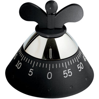 Alessi Kitchen Timer Black