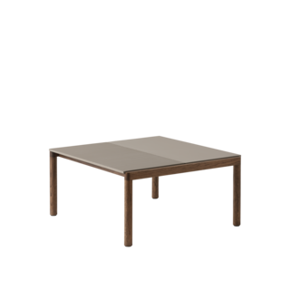 Muuto Couple Coffee Table 1 Plain 1 Wavy 84,5 x 80 cm