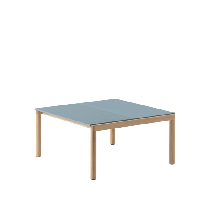 Muuto Couple Coffee Table 1 Plain 1 Wavy 84,5 x 80 cm