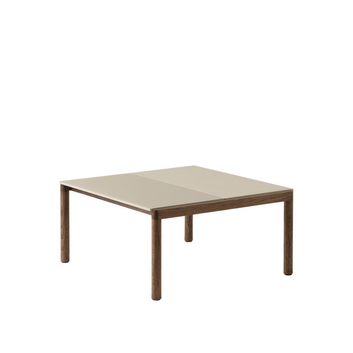 Muuto Couple Coffee Table 1 Plain 1 Wavy 84,5 x 80 cm