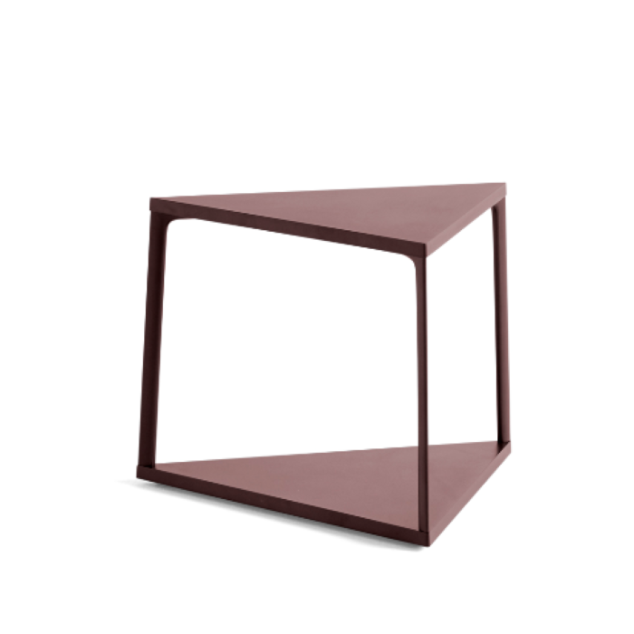 HAY Eiffel Triangle Side Table Dark Brick