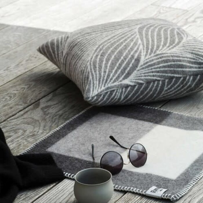 Røros Tweed Flette Cushion 50 x 50 cm Grey