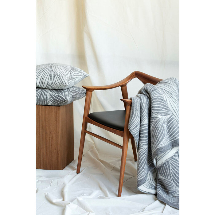 Røros Tweed Flette Cushion 50 x 50 cm Grey