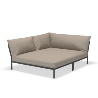 HOUE Level 2 Cozy Left Corner Dark Grey Frame