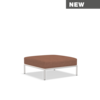 Level 2 Ottoman - Muted White Frame