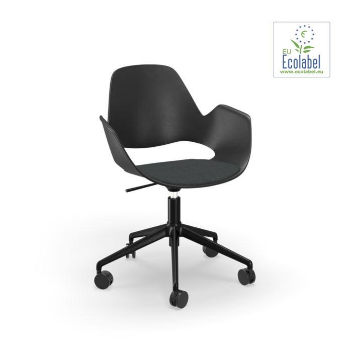 HOUE Falk Upholstered Seat Five Star with Castors
