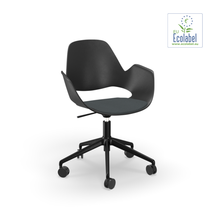 HOUE Falk Upholstered Seat Five Star with Castors