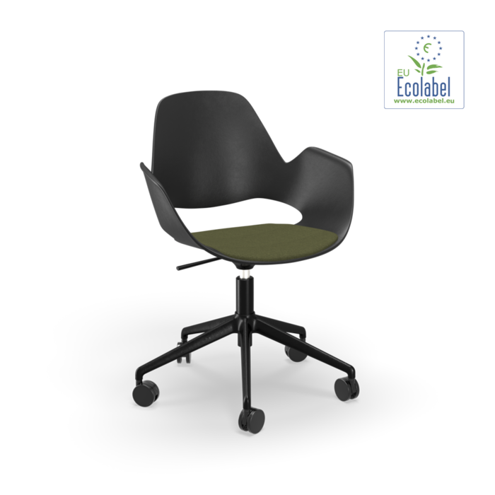 HOUE Falk Upholstered Seat Five Star with Castors