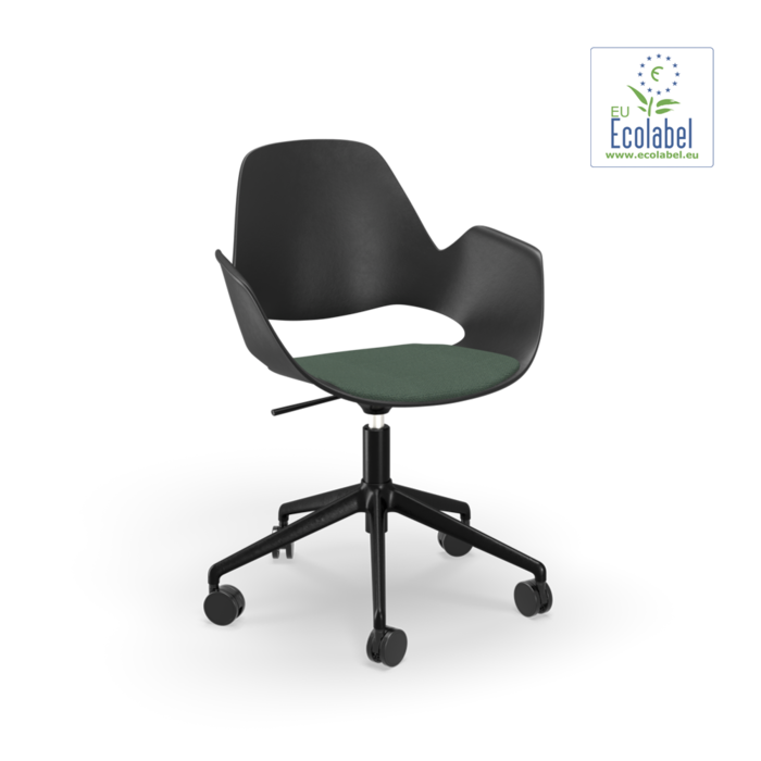 HOUE Falk Upholstered Seat Five Star with Castors