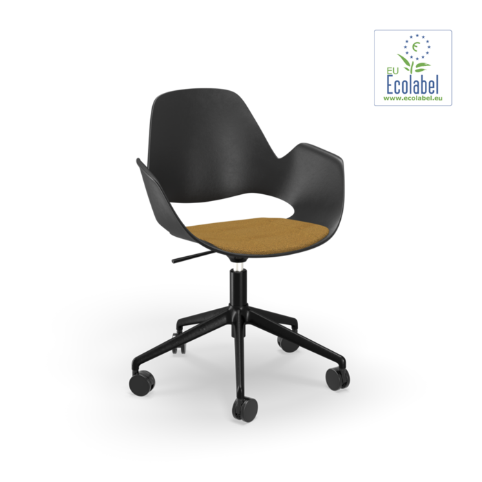 HOUE Falk Upholstered Seat Five Star with Castors