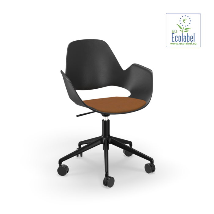 HOUE Falk Upholstered Seat Five Star with Castors