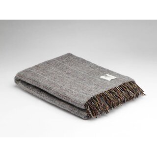 McNutt of Donegal Plaid Grey Heritage Tweed 200 x 145 cm