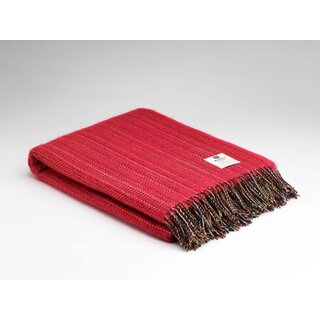 McNutt of Donegal Plaid Fuchsia Heritage Tweed 200 x 145 cm