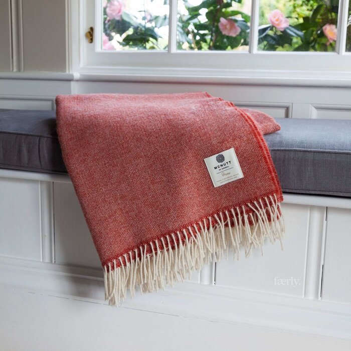 McNutt of Donegal Plaid Fruity Orange 200 x 145 cm