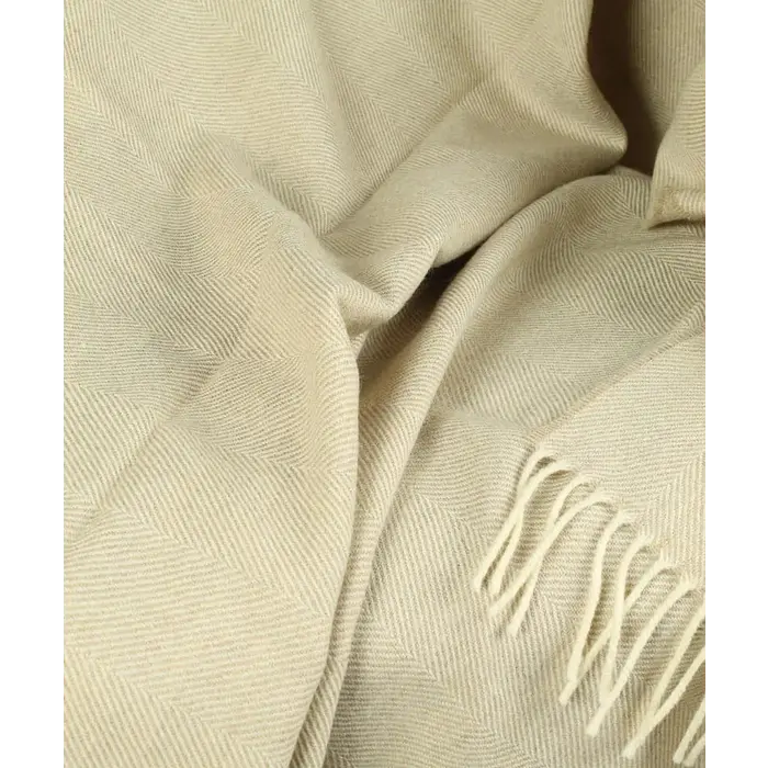 McNutt of Donegal Plaid Basswood Herringbone 200 x 145 cm