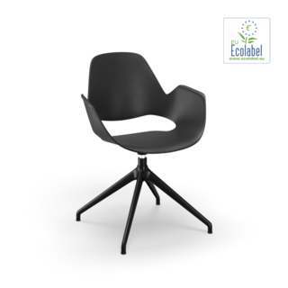 HOUE Falk Chair Four Star Return Swivel Black