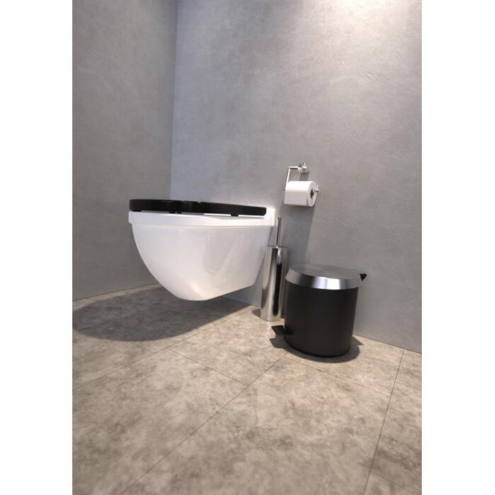 Frost Denmark Toilet Roll Holder 1 Nova 2 Wall Matt Black