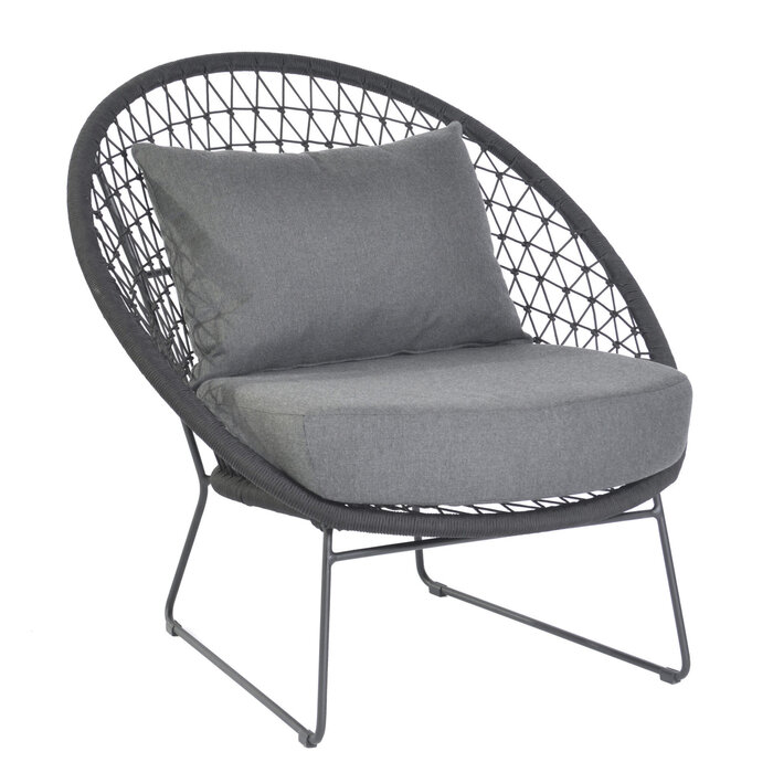 Max & Luuk Nora Lounge Chair Lava + Kussens