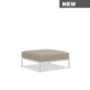Level 2 Ottoman Muted White Frame